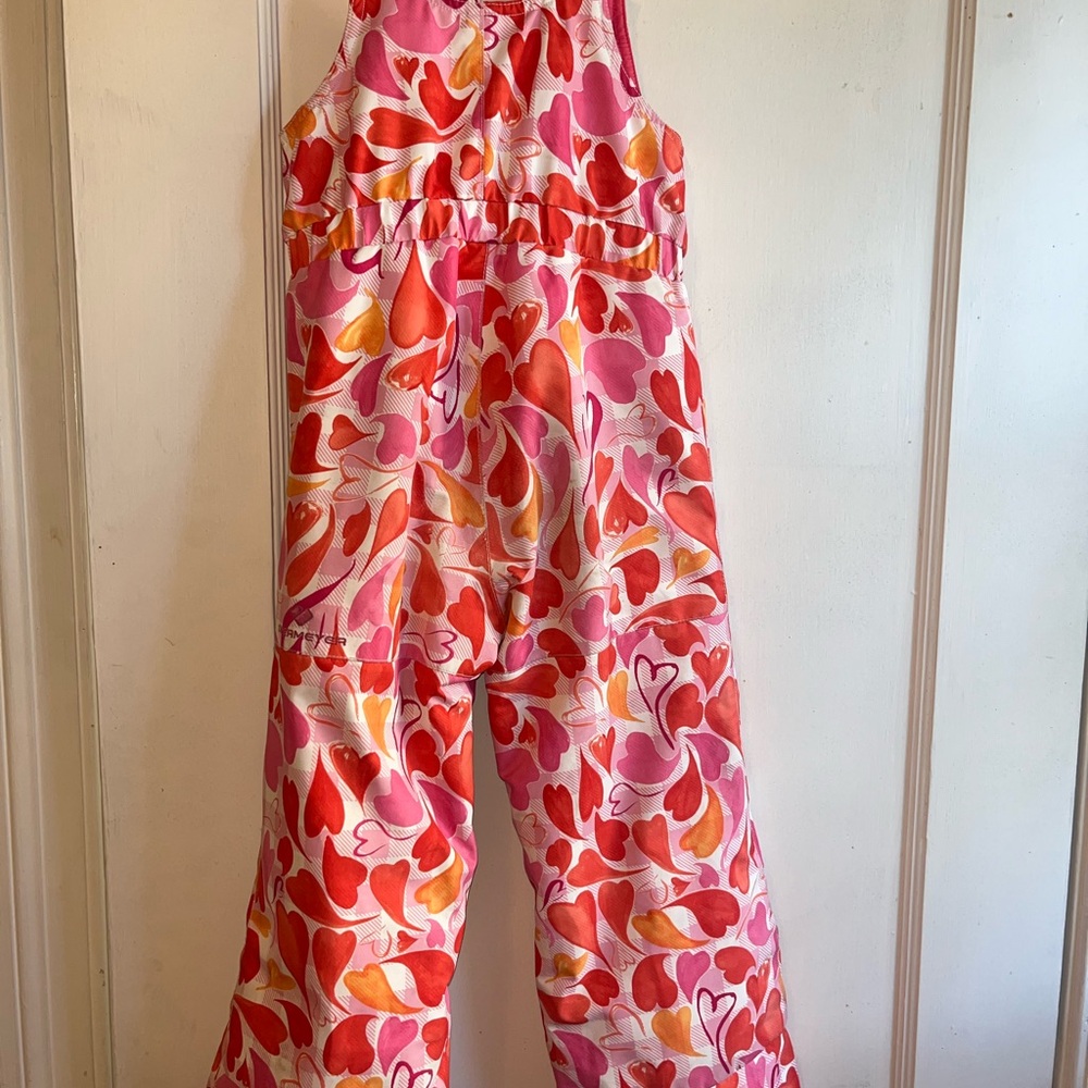 Obermeyer Size 5 Colorful Heart Print Snow Jumpsuit - Picture 5 of 5